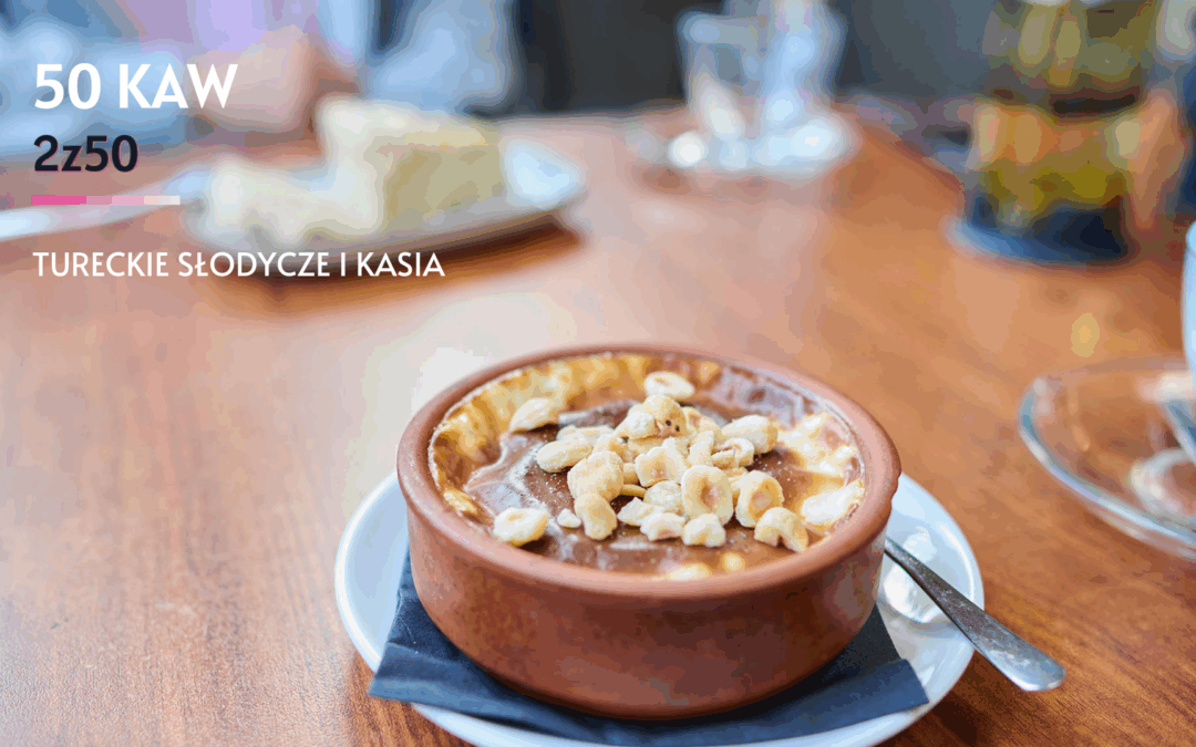 tureckie słodyczce w kawiarni